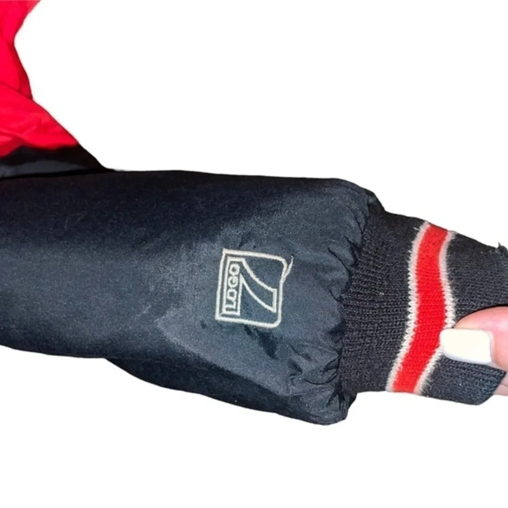 VTG 90s CHICAGO BULLS PUFFER JACKET LOGO‎ 7 YOUTH L 16-18
